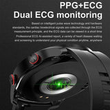 ChiBear Men’s Smartwatch – ECG+PPG Health Monitor | 1.28” HD Round Display | Bluetooth Call | Fitness &amp; Sports Waterproof Watch
