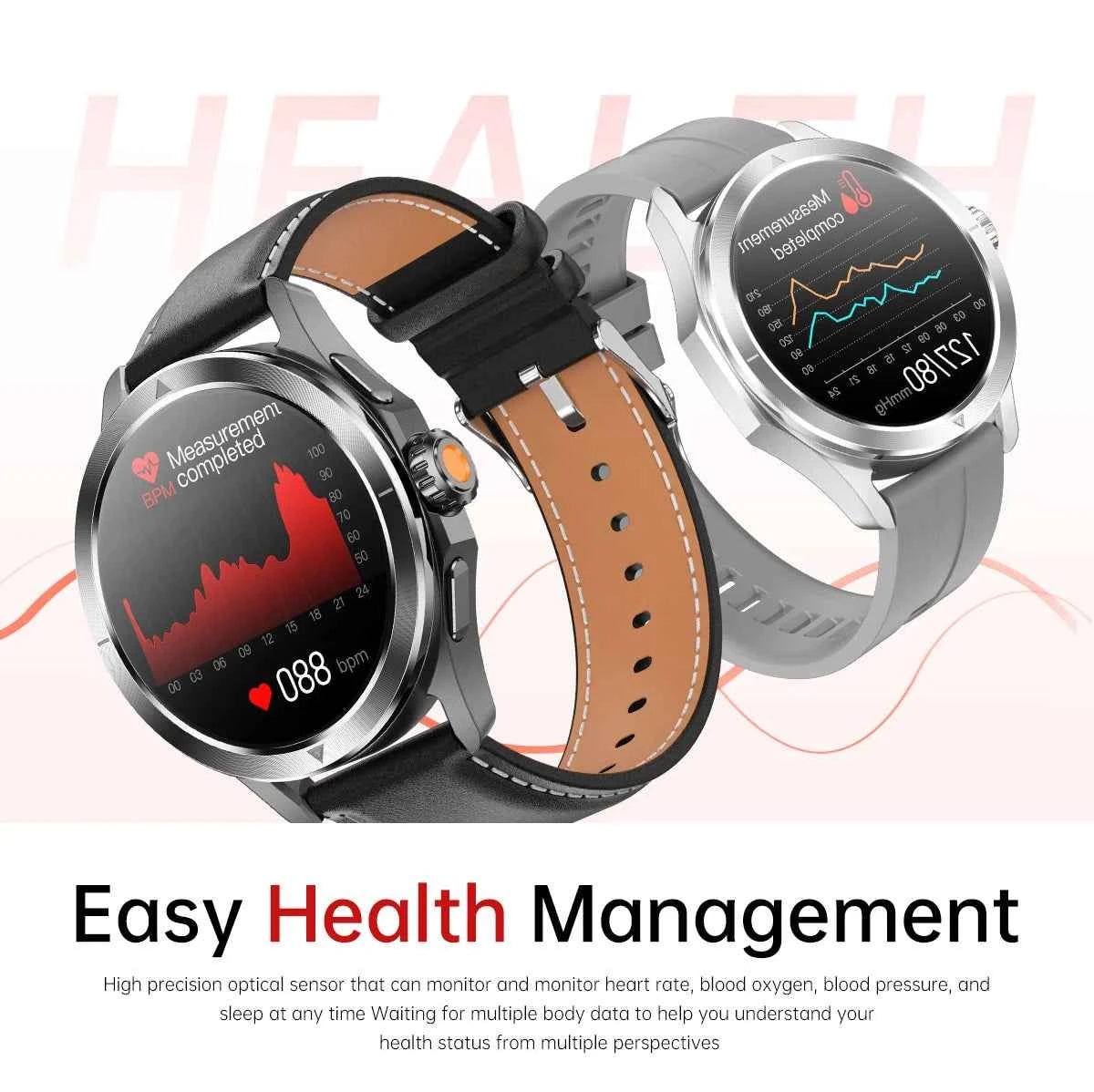 Ultra Outdoor Sports Smartwatch Men – 1.53” AMOLED HD, GPS, NFC, Compass, Heart Rate, Waterproof Bluetooth Calling Watch
