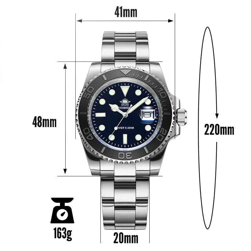 Men’s Analog Quartz Diving Watch – BGW9 Luminous | 200m Waterproof | Stainless Steel | Japan Miyota Movement