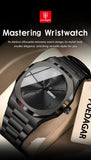 Military Men’s Quartz Watch – Waterproof Stainless Steel Luxury Wristwatch with Week Calendar - TREASURE ESHOP
