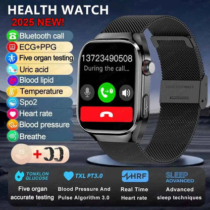 Micro Physical Examination Smartwatch – 2.04” AMOLED Sapphire
