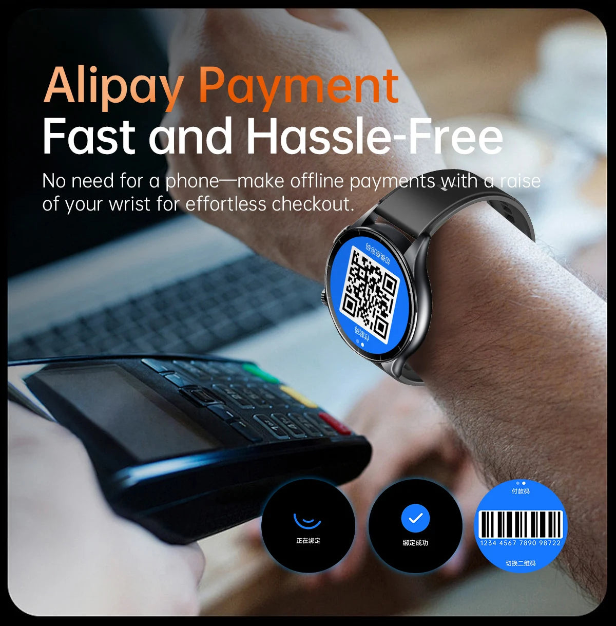 ECG+PPG Smartwatch with Uric Acid, Body Fat Blood Pressure Monitoring – 1.56” AMOLED, NFC, Heart Health Tracker for Android IOS - TREASURE ESHOP