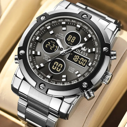 Men's Multifunctional Waterproof Electronic Watch - TREASURE ESHOP