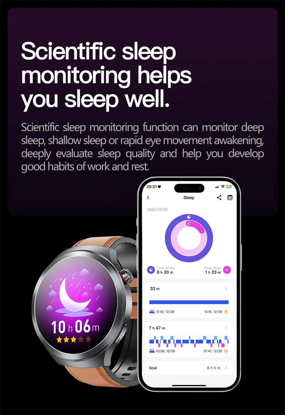 Health Trackr Smartwatch – Uric Acid, Blood Lipids ECG+PPG | 1.73” AMOLED | Body Analysis &amp; AI Diagnosis - TREASURE ESHOP