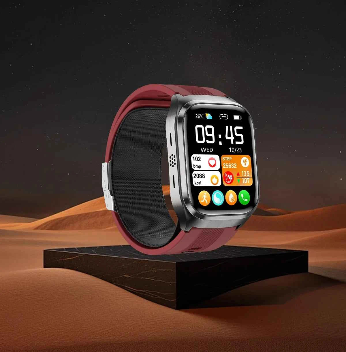 HUAWEI S17 Air Bag Smartwatch – 2.06” AMOLED HD | ECG + PPG | True Blood Pressure, Blood Fat SpO2 Monitor | NFC + Bluetooth Call