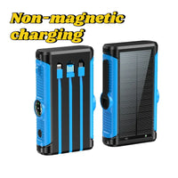 Solar Power Bank 20000mAh with Hand Crank & Wireless Charging – Outdoor Portable Charger