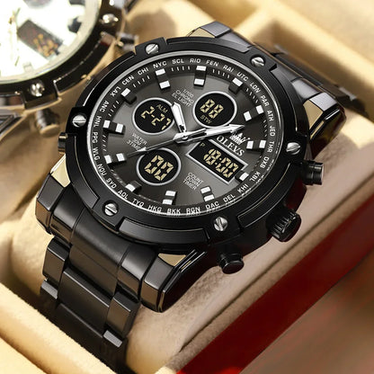 Men's Multifunctional Waterproof Electronic Watch - TREASURE ESHOP