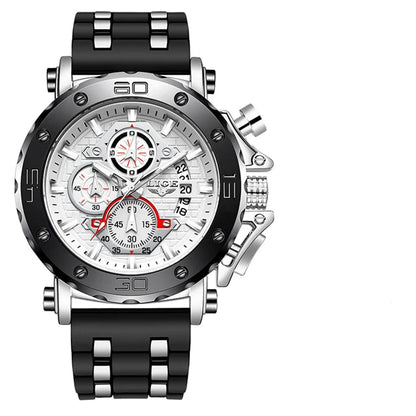 Men’s Luxury Leather Chronograph Watch | Waterproof & Luminous - TREASURE ESHOP
