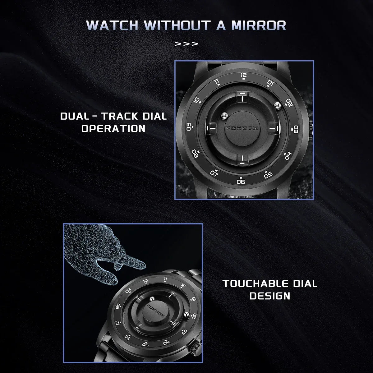 Planet Design Magnetic Pointer Watch – Waterproof Fashion Quartz Watch for Men - TREASURE ESHOP