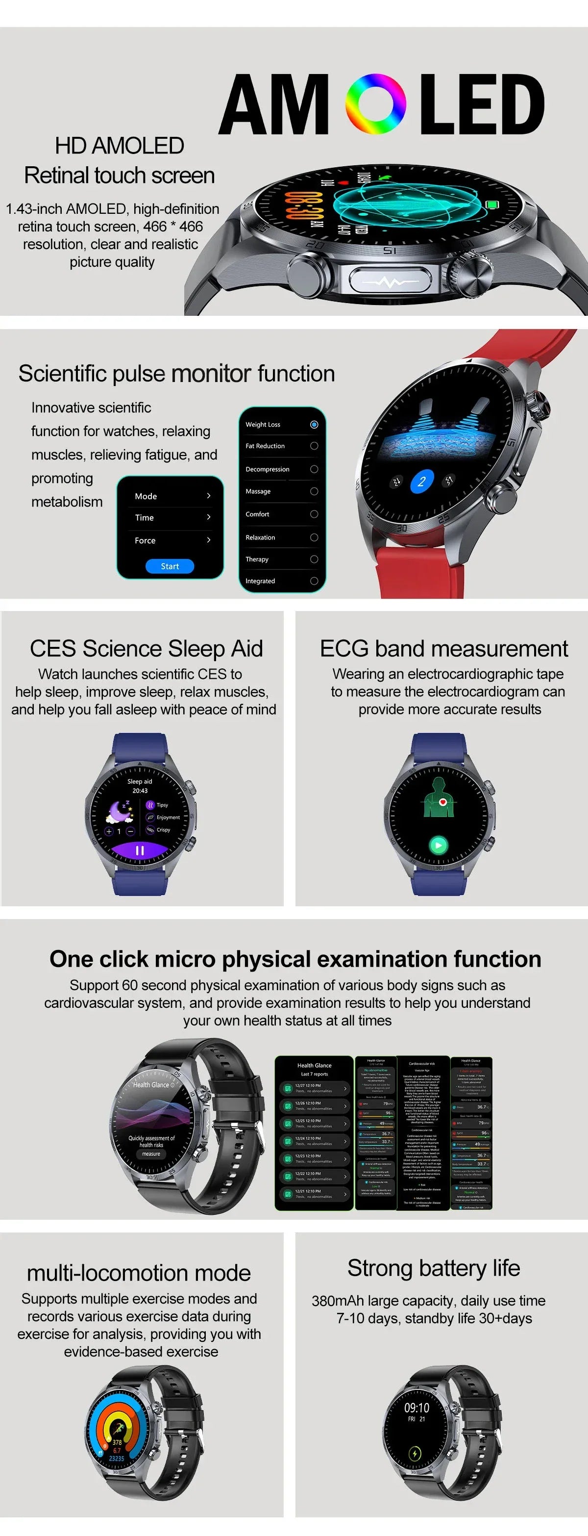 ECG+PPG Smart Health Watch | AI Blood Lipid & Fitness Tracker - TREASURE ESHOP