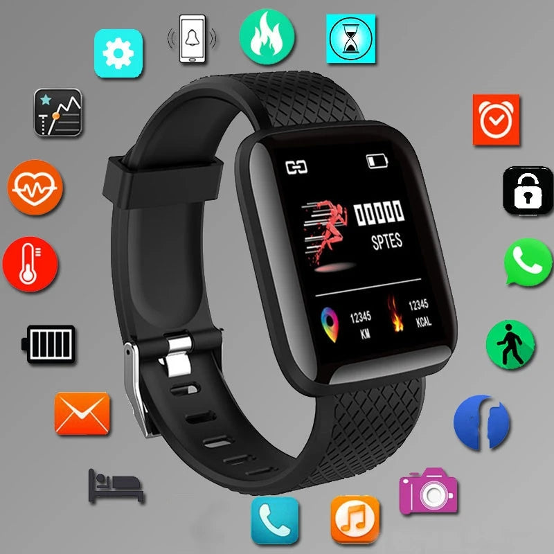 Smartwatch Damen & Herren | Fitness-Tracker mit Herzfrequenzmesser