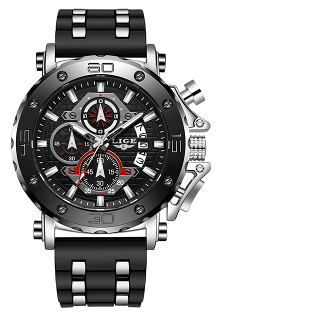 Men’s Luxury Leather Chronograph Watch | Waterproof & Luminous - TREASURE ESHOP