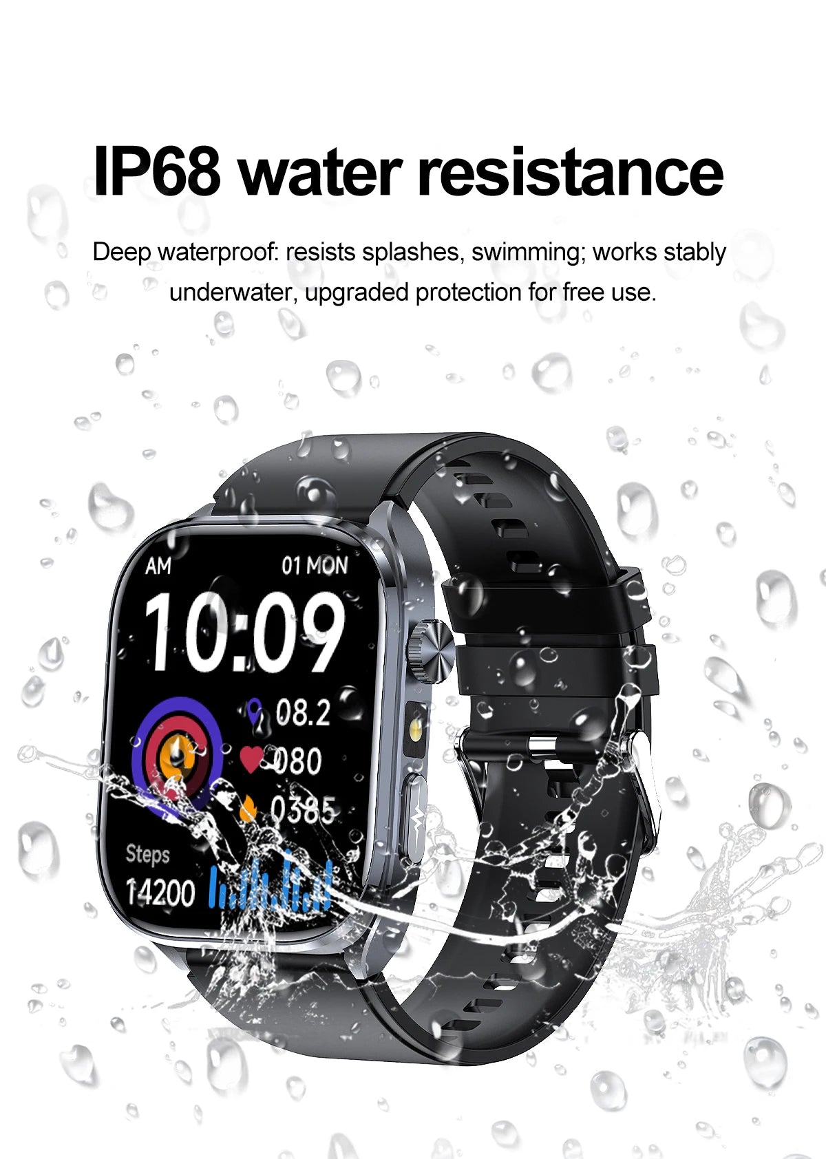 ECG+PPG Smart Watch | Uric Acid & Blood Pressure Tracker - TREASURE ESHOP