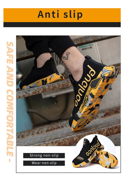 Men’s Steel Toe Work Sneakers | Puncture-Proof Safety Shoes - TREASURE ESHOP