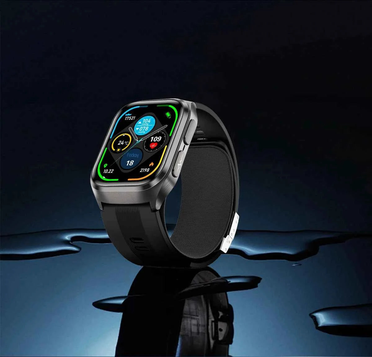 HUAWEI S17 Air Bag Smartwatch – 2.06” AMOLED HD | ECG + PPG | True Blood Pressure, Blood Fat SpO2 Monitor | NFC + Bluetooth Call