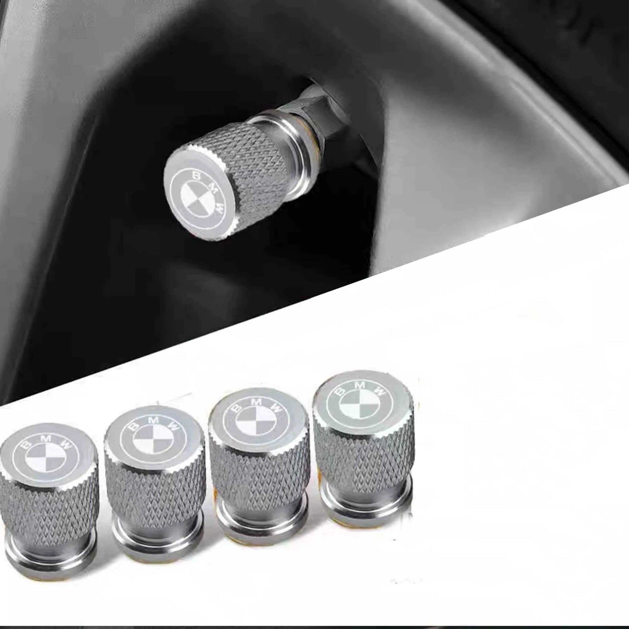 4 Stück Alu Ventilkappen BMW Logo | Staub- & Wasserdicht für X1 X3 X5 E39 E46 E60 F30 G20 G30