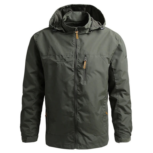 Waterproof Windbreaker Hiking Jacket – Tactical Hooded Outdoor Coat - TREASURE ESHOP