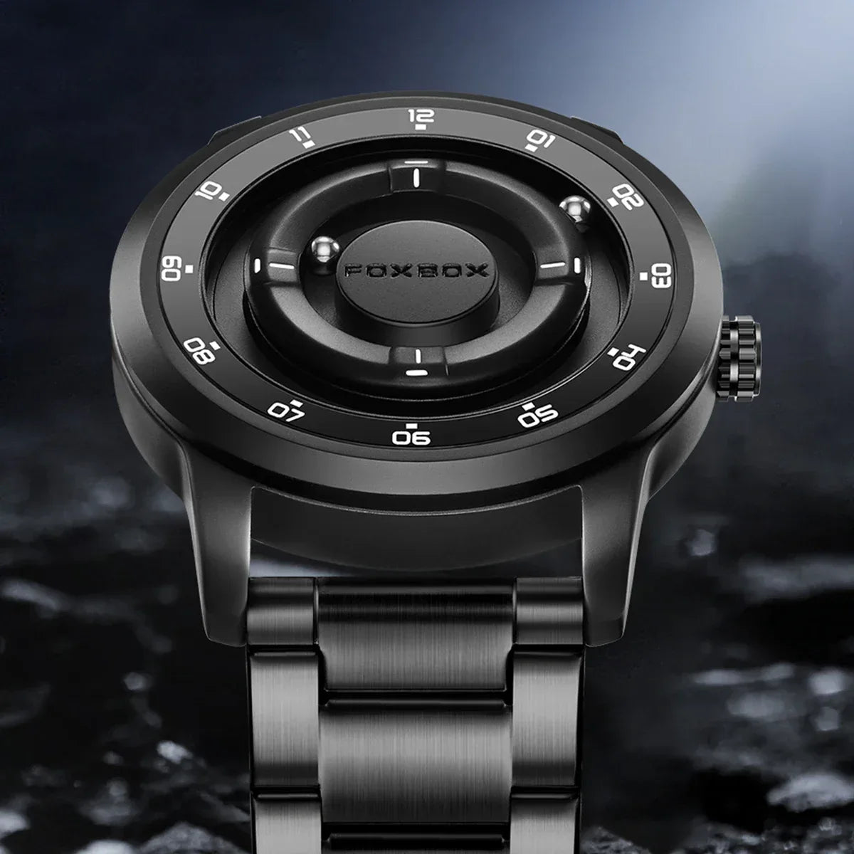 Planet Design Magnetic Pointer Watch – Waterproof Fashion Quartz Watch for Men - TREASURE ESHOP