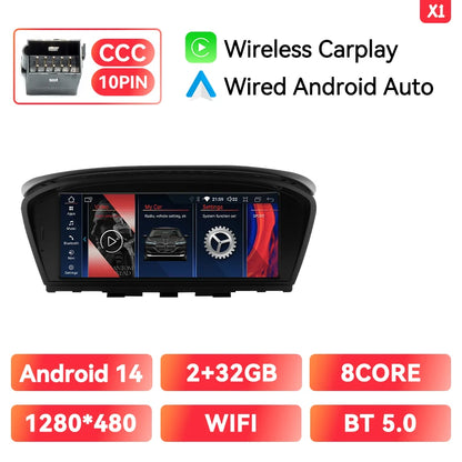 Android 14 Car Radio BMW 3/5 Series | CarPlay & GPS - TREASURE ESHOP
