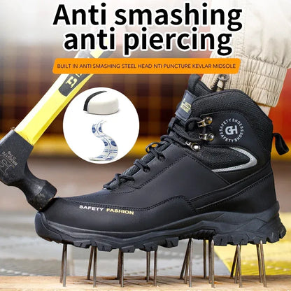 Men’s Waterproof Steel Toe Safety Boots | Work Sneakers - TREASURE ESHOP