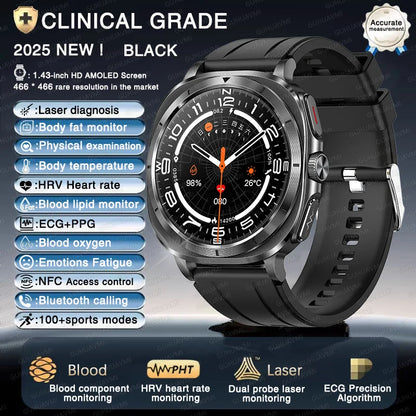 ECG+PPG Smartwatch ET492 | Health, ECG & NFC Call Watch - TREASURE ESHOP