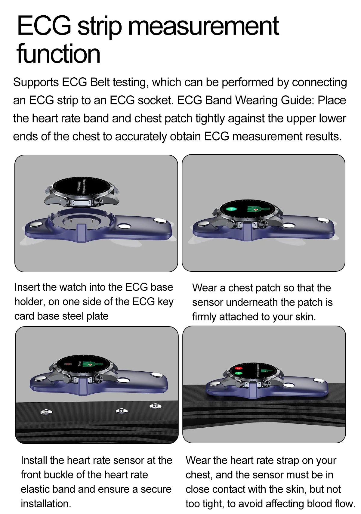 ECG+PPG Smart Health Watch | AI Blood Lipid & Fitness Tracker - TREASURE ESHOP