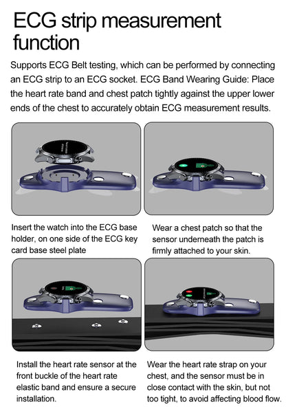 ECG+PPG Smart Health Watch | AI Blood Lipid & Fitness Tracker - TREASURE ESHOP