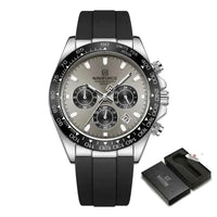 Watches For men Silicone Band Sport Watch Casual Luminous Chronograph Wristwatch