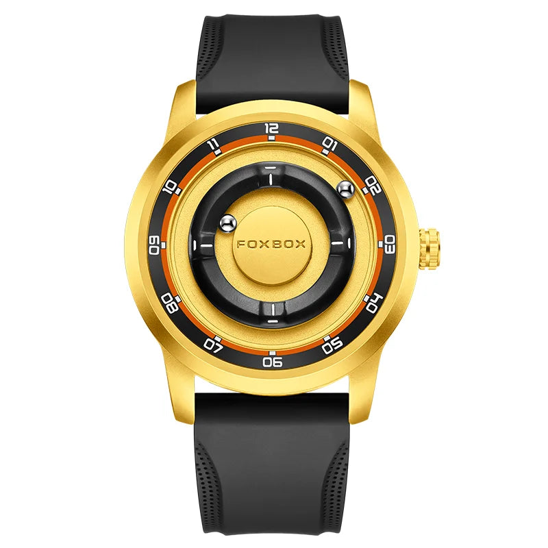 Planet Design Magnetic Pointer Watch – Waterproof Fashion Quartz Watch for Men - TREASURE ESHOP