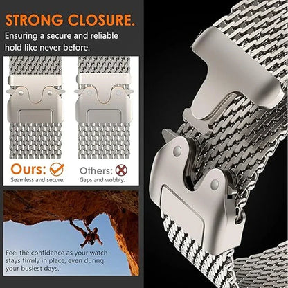 Titanium Milanese Loop Strap for Apple Watch Ultra - TREASURE ESHOP