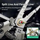 7-inch Multipurpose Wire Stripper - Professional Tool Gift Electrician Crimpe Pliers For Wire Stripping Cable Cutters Hand Tool