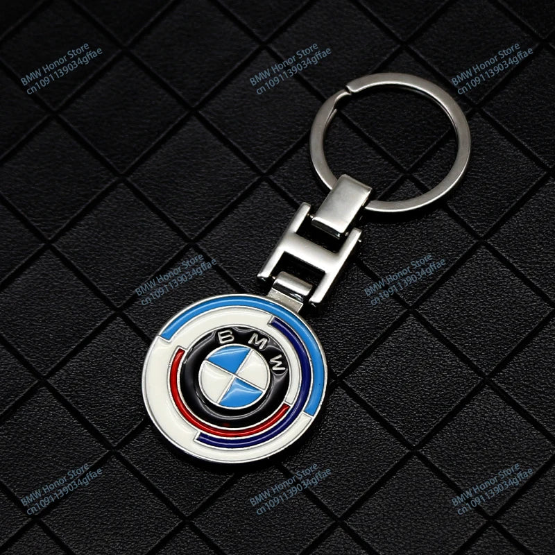 BMW Metal PU Leather Keychain – Luxury Car Logo Key Ring Accessory - TREASURE ESHOP