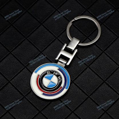 BMW Metal PU Leather Keychain – Luxury Car Logo Key Ring Accessory - TREASURE ESHOP