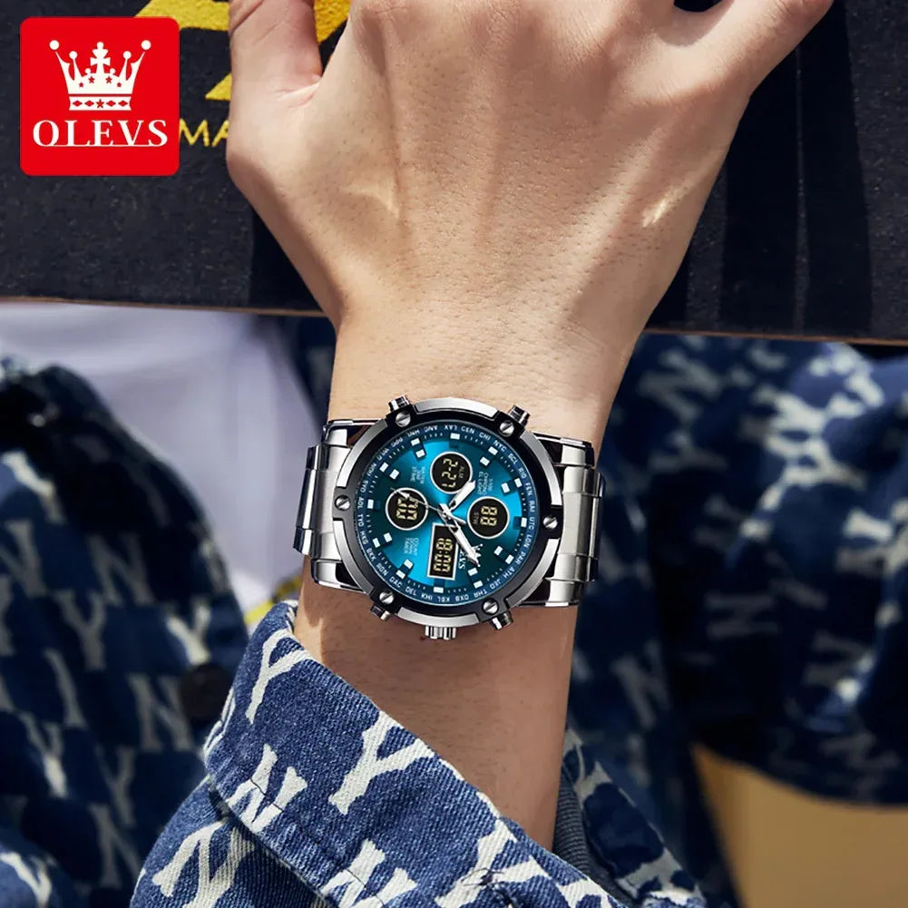 Men's Multifunctional Waterproof Electronic Watch - TREASURE ESHOP