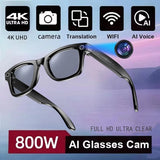 W610 KI-Smart-Sonnenbrille mit farbwechselnden Gläsern und Dual-Kamera-Design