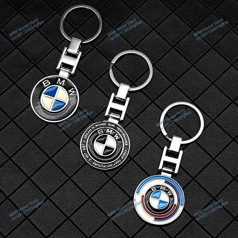 BMW Metal PU Leather Keychain – Luxury Car Logo Key Ring Accessory - TREASURE ESHOP