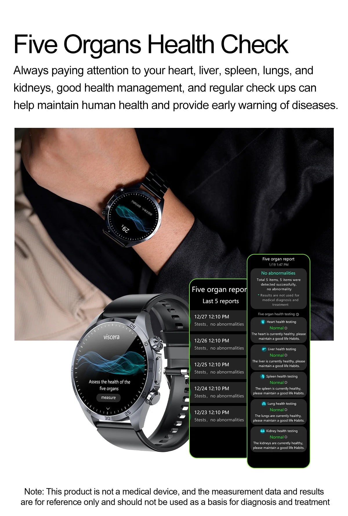 ECG+PPG Smart Health Watch | AI Blood Lipid & Fitness Tracker - TREASURE ESHOP
