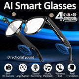 Smart Glasses mit 8-MP-Kamera, rahmenlosem TR90-Design und Bluetooth-Kopfhörern