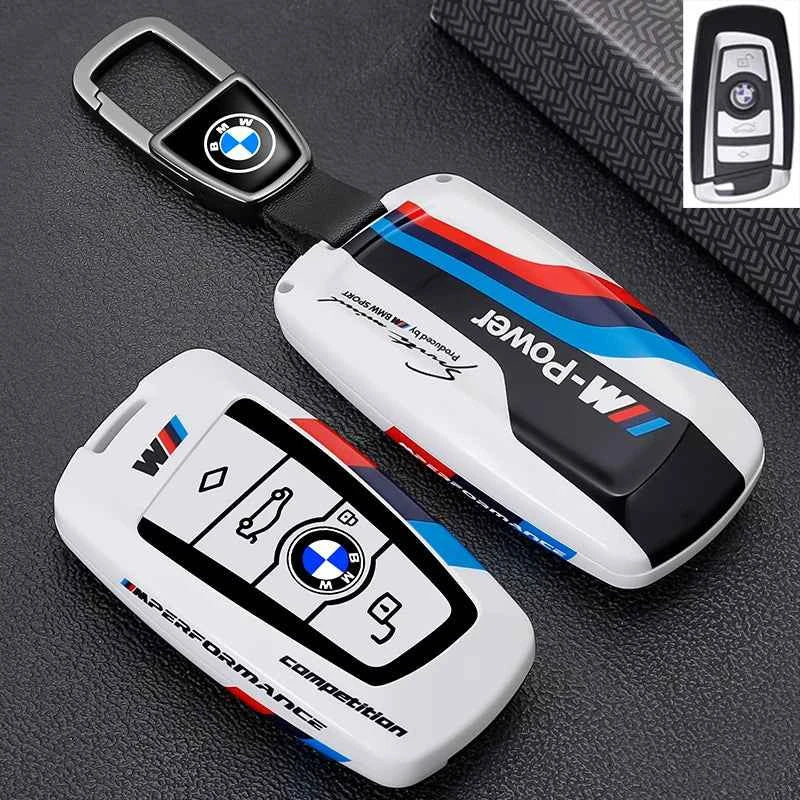 Metal Key Case Cover for BMW 1 3 5 7 Series X1 X3 X4 X5 | Luxury Zinc Alloy Car Key Fob Shell