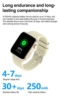 Women’s Smartwatch – AI Health Diagnosis, HRV + PPG, Blood Pressure &amp; SpO2 | 1.85” AMOLED | Bluetooth Call + NFC
