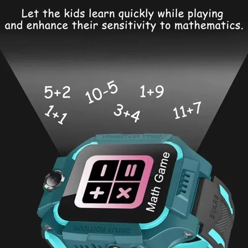 Kinder-Smartwatch 4G SIM | GPS, SOS, Kamera, IP67 – 3–12 Jahre