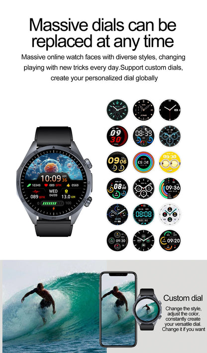 ECG+PPG Smart Health Watch | AI Blood Lipid & Fitness Tracker - TREASURE ESHOP