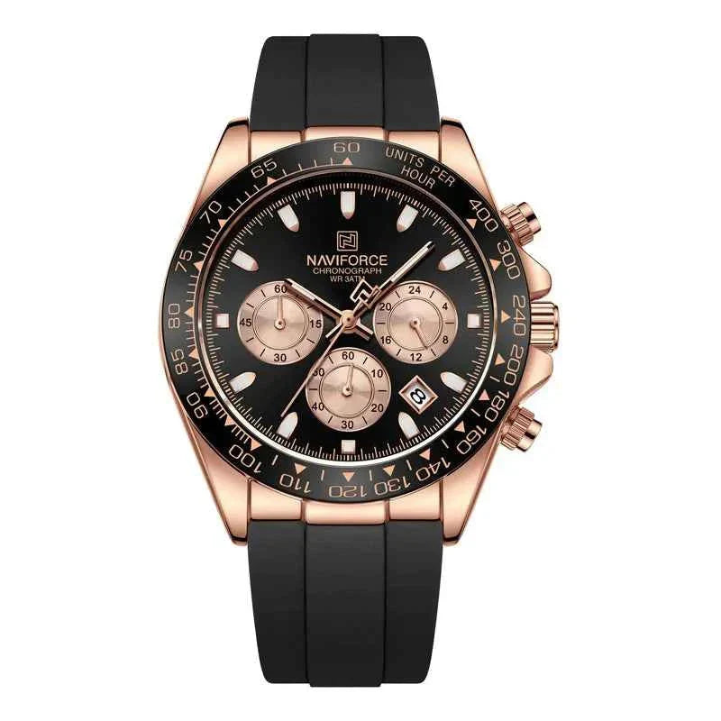Watches For men Silicone Band Sport Watch Casual Luminous Chronograph Wristwatch