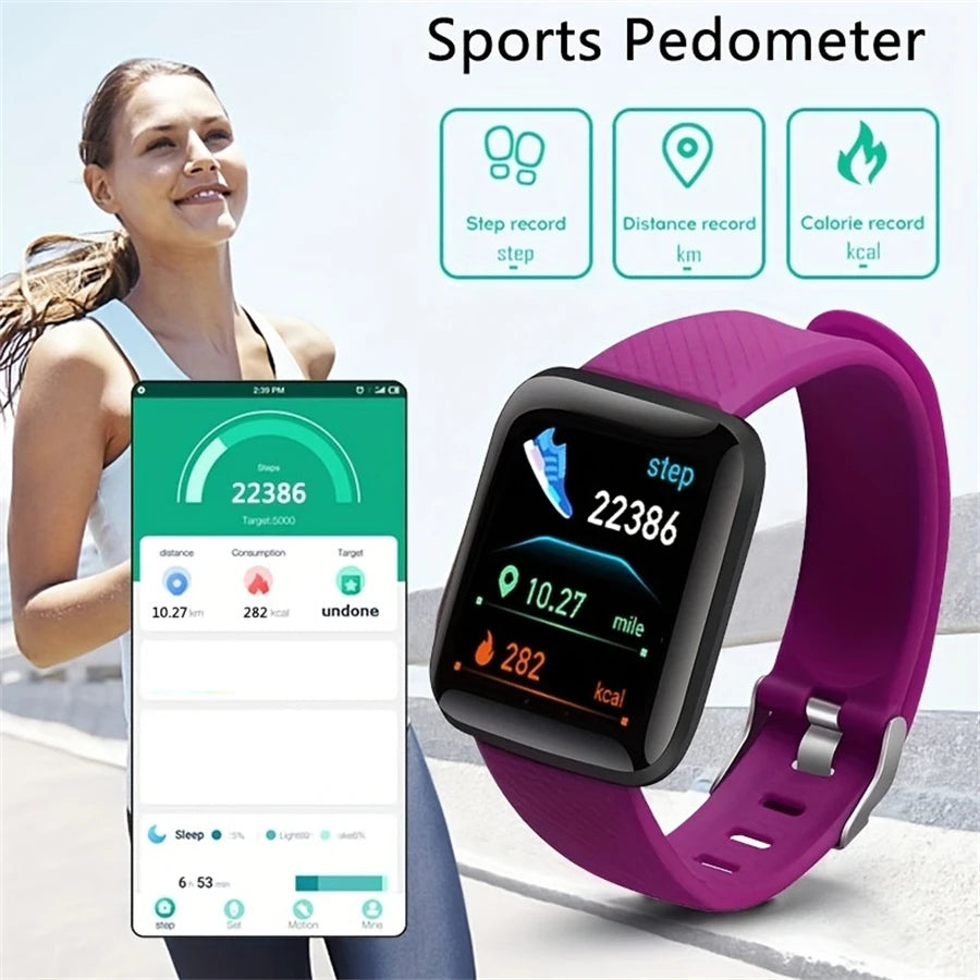 Smartwatch Damen & Herren | Fitness-Tracker mit Herzfrequenzmesser