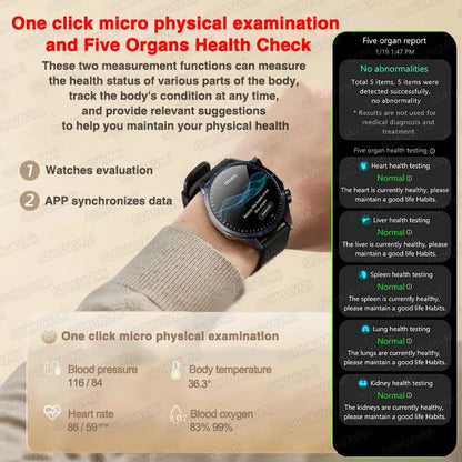 ECG+PPG Smart Health Watch | AI Blood Lipid & Fitness Tracker - TREASURE ESHOP