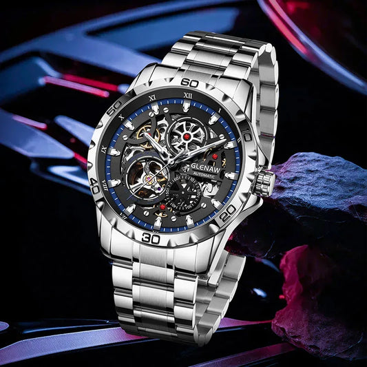Steampunk Skeleton Automatic Watch for Men | Luxury Mechanical Timepiece - TREASURE ESHOP