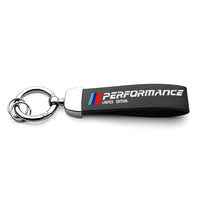 BMW Car Keychain – Handwoven Leather & Zinc Alloy Key Ring