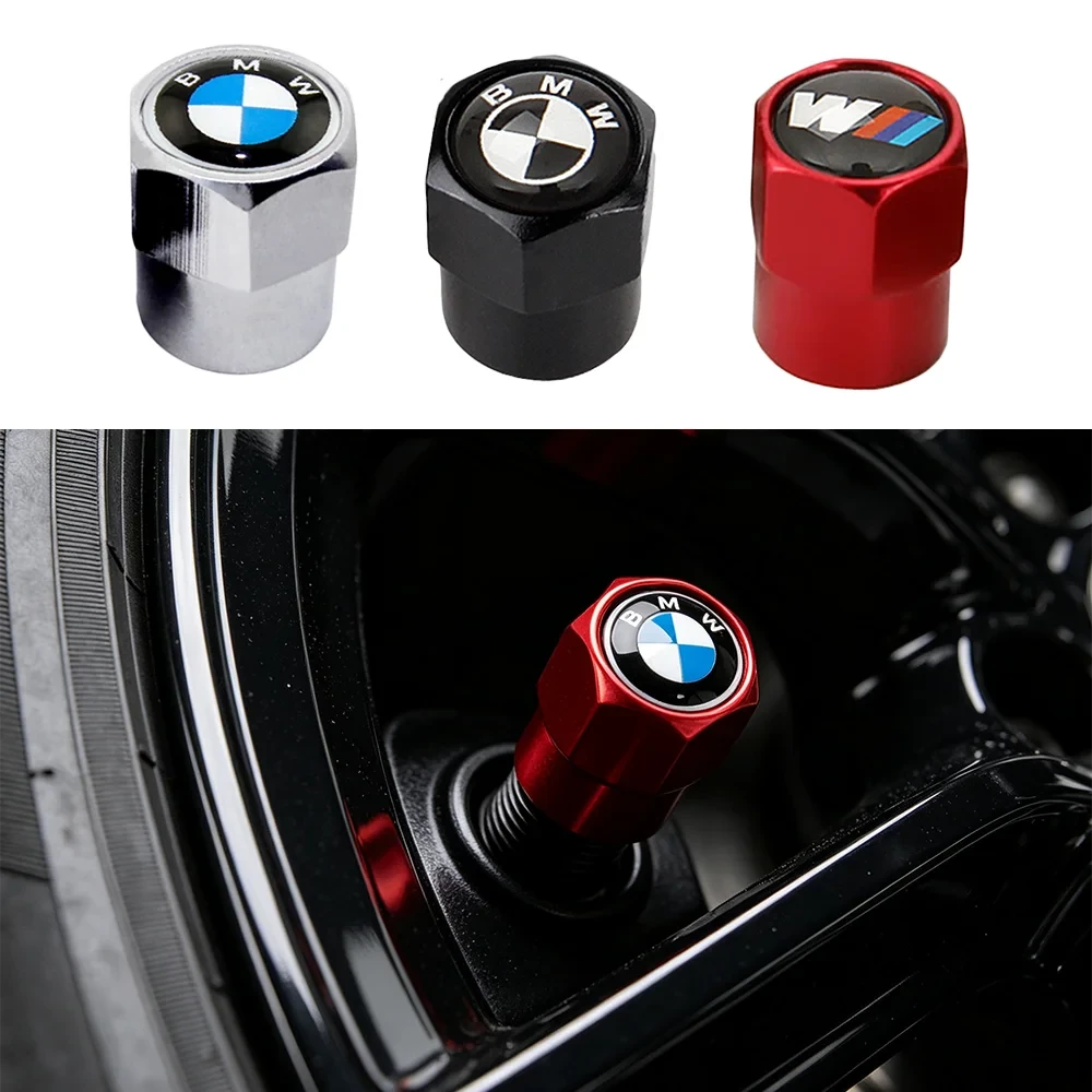 4Pcs Car Wheel Tire Valve Stem Cap Auto Air Stem Cover Auto Accessories For BMW Performance M E46 E90 E60 F30 F10 E36 G20 X2 X5