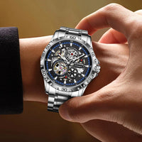 Steampunk Skeleton Automatic Watch for Men | Luxury Mechanical Timepiece - TREASURE ESHOP