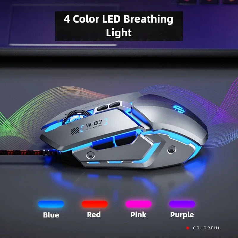 USB Wired Gaming Mouse – 4000 DPI RGB Style Gamer Mouse - TREASURE ESHOP